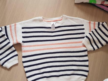 Pulóver kvalitný materiál, palomino,134