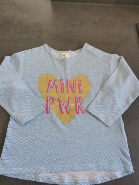 Modré tričko, h&m,86