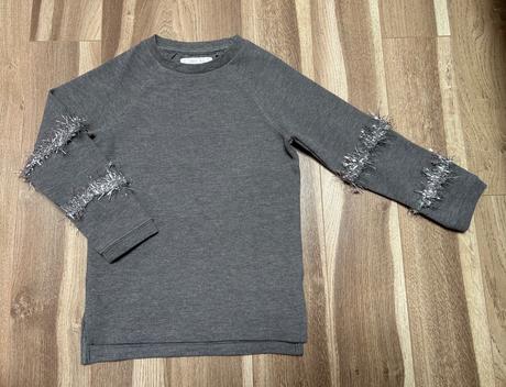 Svetrik s trblietavymi rukavmi, next,110