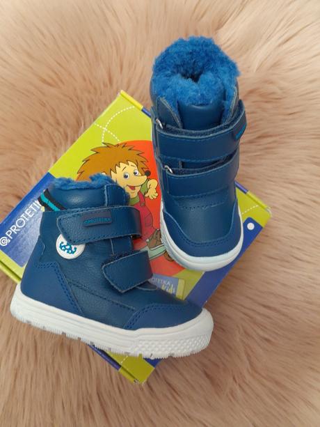 Detské zimné kožené topánky 2220178 b, protetika,20