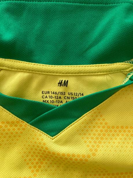 Futbalové tričko 146/152, h&m,152
