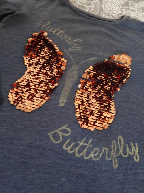 Tričko s motýľom, f&f,158