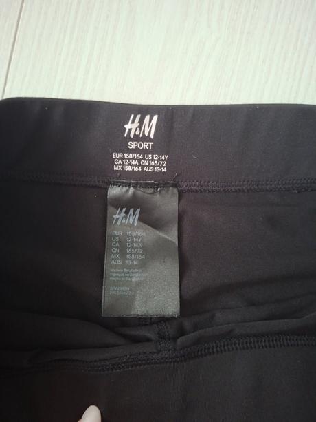 3/4 elastické nohavice, h&m,158