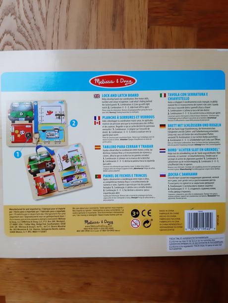 Melissa & doug doska so zámkami, 