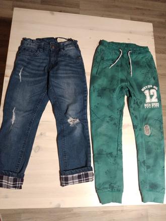 Rifle 3/4 + tepláky v.128, 122–134