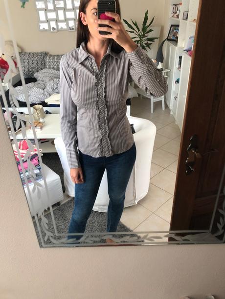 Damska sivá košeľa tommy hilfiger, tommy hilfiger,s