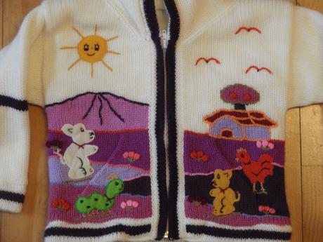 Hrubší pletený sveter pre 2r. nenosený, 92