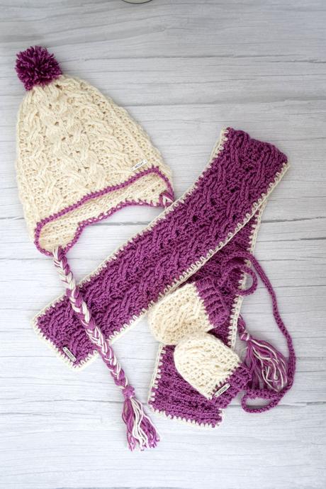 Čiapka, šál, rukavice, 74 / 80 / 86