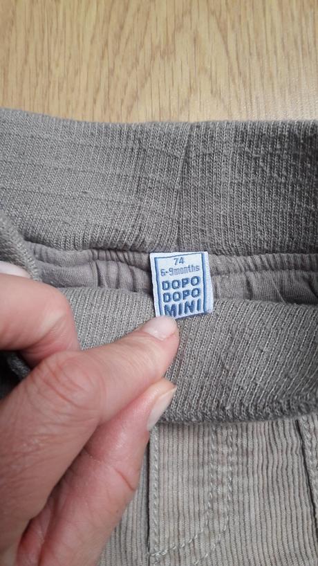 Zateplené menčestrové nohavice, č. 74, dopodopo,74