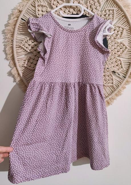 Šatky fialové, h&m,110