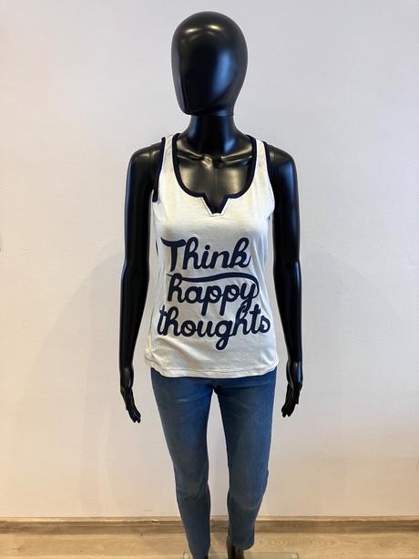 Dámske bielo-modré tričko s nápisom (38), gate,m