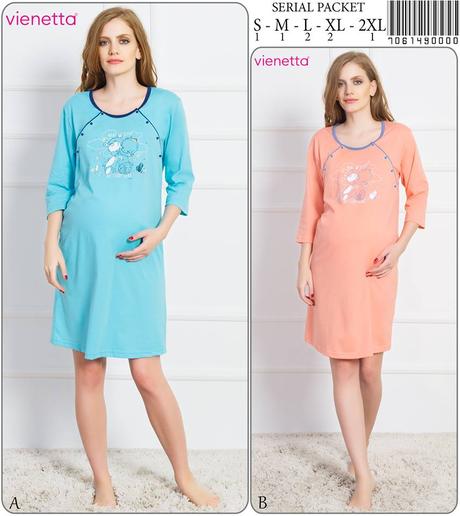 Materská nočná košeľa, vienetta secret,l / m / s / xl / xxl