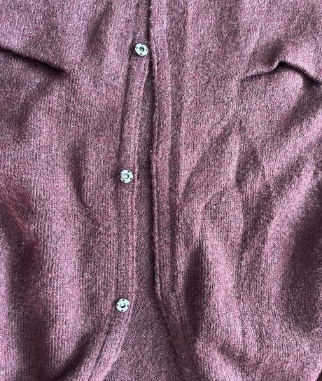 Dlhý svetrík vínovej farby, h&m,164