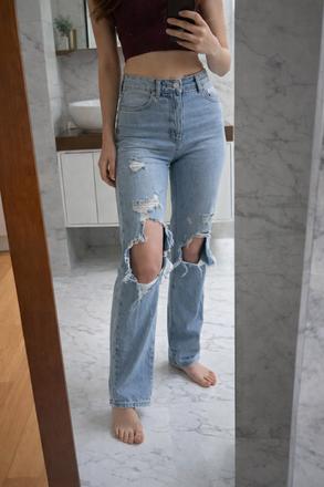 Široké rifle- loose  fit, xs