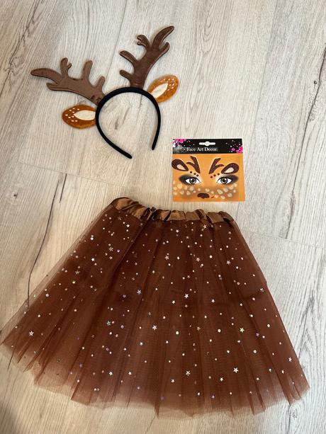 Karnevalový kostým srnka, leopard s nálepkami, 