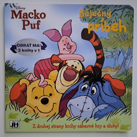 Knižka disney "macko puf" s úlohami, 