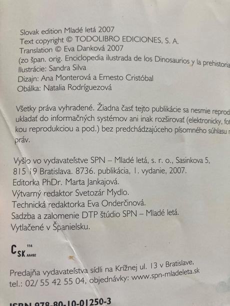 Ilustrovaná encyklopédia dinosaurov a praveku,