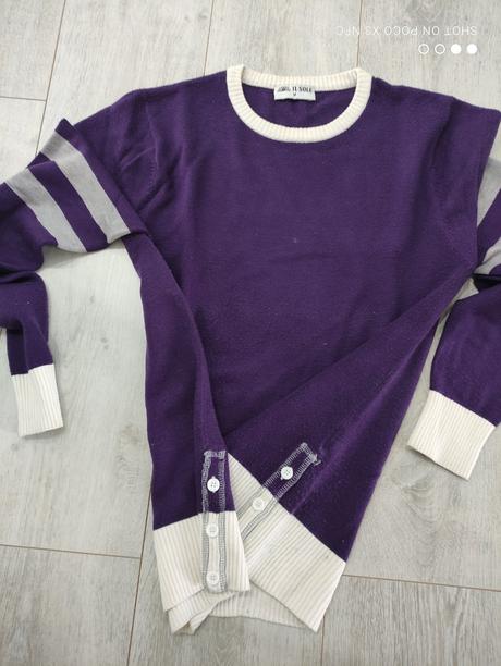 2+1 fialový sveter, m