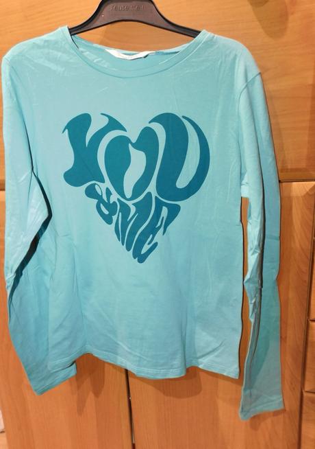 Zelené tričko, h&m,158