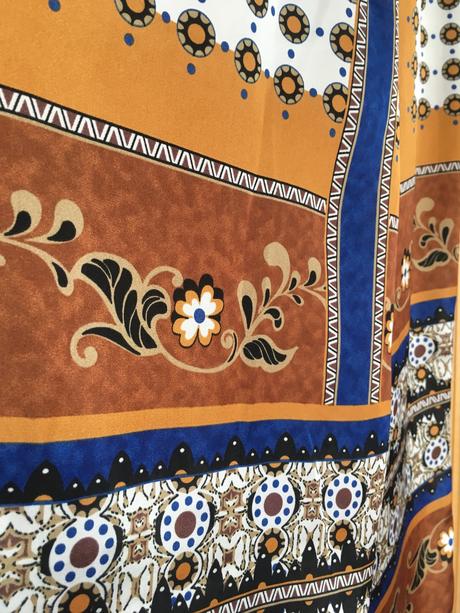 Voľné nohavice s potlačou ako na šatke, zara,xs