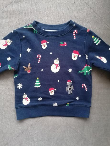 Mikina s vianočným motívom, h&m,92