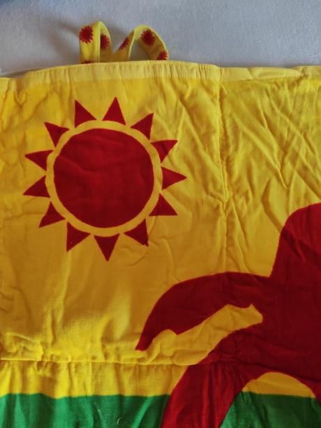 Osuška v ruksaku na pláž, 