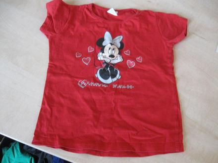 Dievčenské tričko s minnie, 110, 110