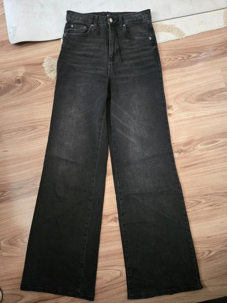 Dámske wide leg džínsy veľ.34, c&a,xs