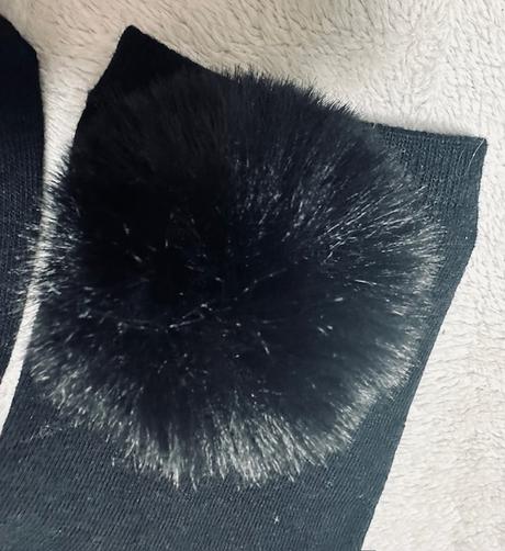 Čierne ponožky s brmbolcom calzedonia, calzedonia,38 / 39 / 40