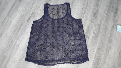 Bavlnené sieťkované svetríkové tielko, s