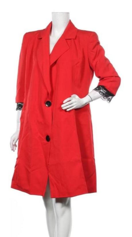 Červený prechodný jarník kabátik veľkosť xl, xl