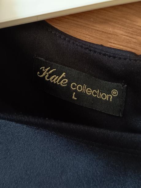 Čierne elegantné šaty s a-strihom, l