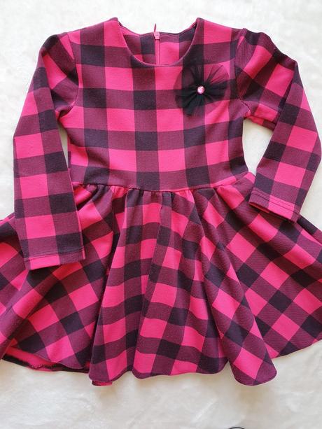 Šaty kárované č.104, 104