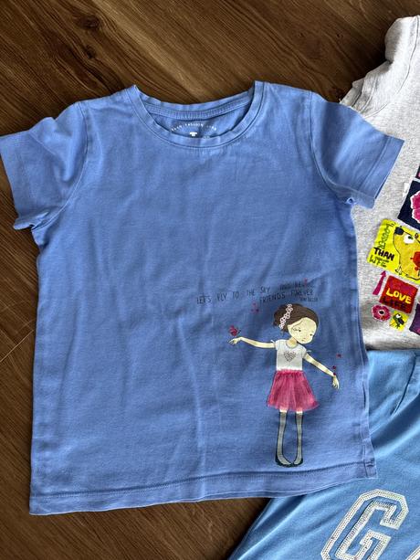 Balicek triciek s kratkym rukavom, 128