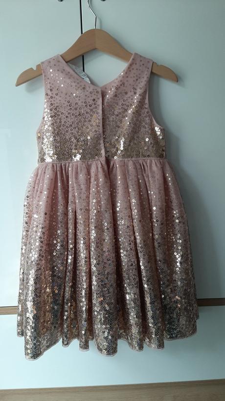 Nádherné trblietavé šaty, h&m,92