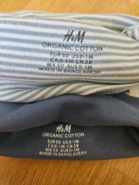 2x čiapky pre bábätko 50/56, h&m,56