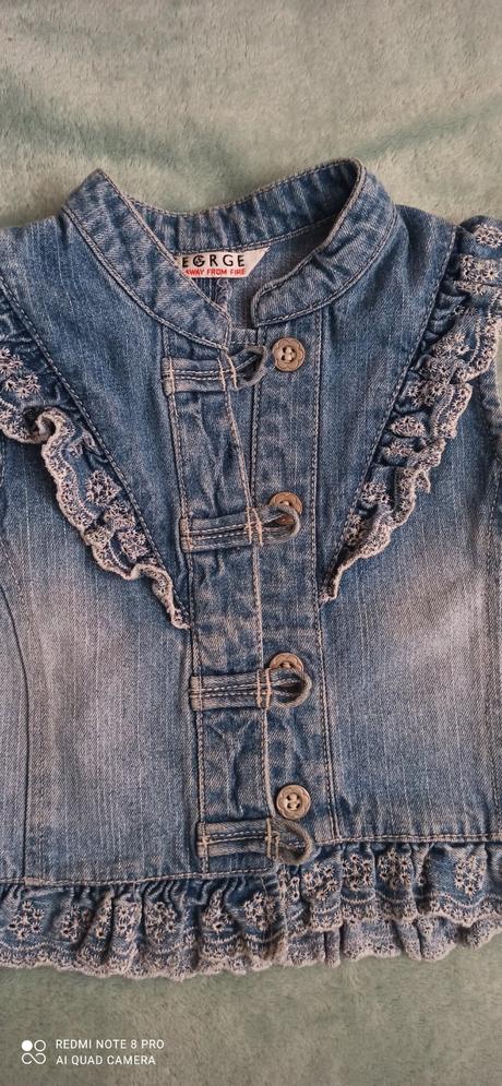 Riflová vesta 98/104-(3/4 rok.), 98