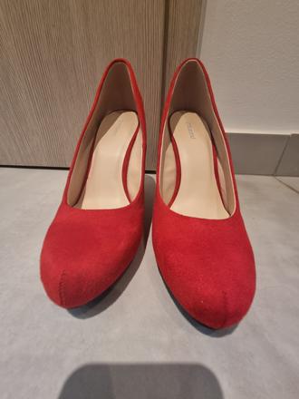 Nové červené lodičky, deichmann,39