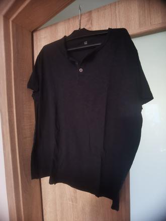 Tričko čierne s gombíkmi, l