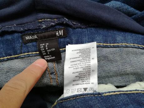 Nove tehotenske rifle denym h&m mama - c. 38, h&m,s