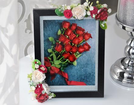 Fotorámik s ružami,