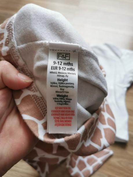Súprava so žirafou 9-12m, f&f,80