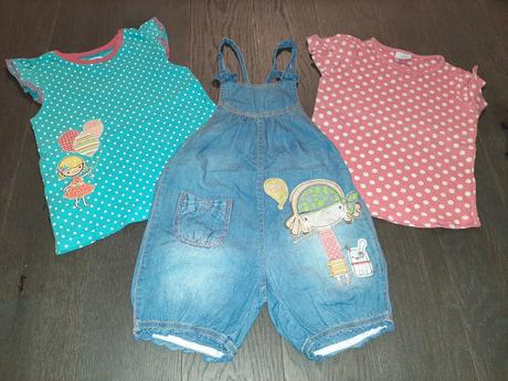 Nádherný 3-komplet s dievčatkom na 3-6r., next,110