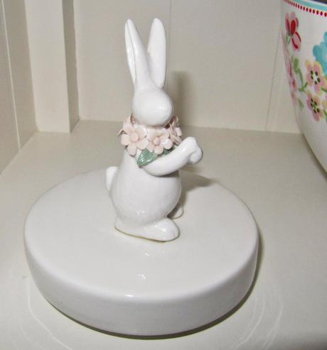 Keramika - veľkonočná dóza zajac, 