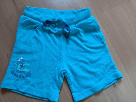 Teplákové kraťasy smurf, 122