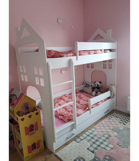 Poschodová posteľ+matrace, šírka (cm): 80,dĺžka (cm): 160