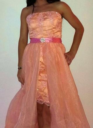 Dámske spoločenské šaty s odnímateľnou sukňou, s