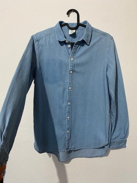 H&m rifľová košeľa, h&m,s