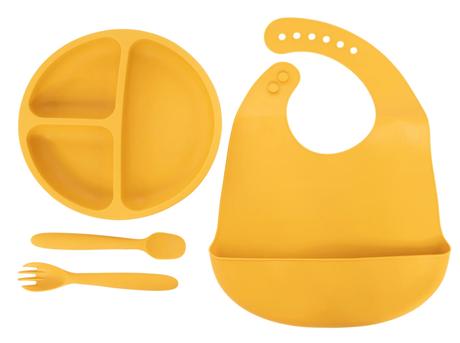 Lila & jack silikónová jedálenská sada (light blue, 