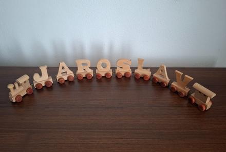 Drevený vláčik "jaroslav", 